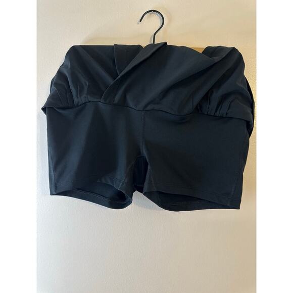 Nike Womens Dri-Fit Black Tennis Golf Pickleball Skort 7" Faux Wrap Size Medium - Picture 4 of 9